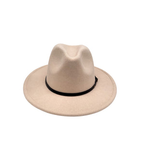 Red Bottom Brim Fedora (Cream)