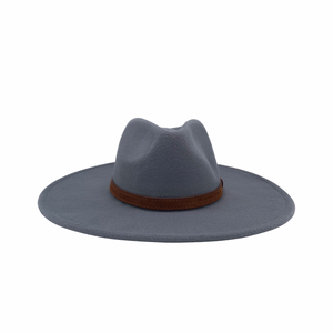 Open image in slideshow, Wide Brim Fedora (Grey)
