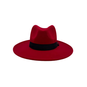 Standard Brim Fedora (Red)