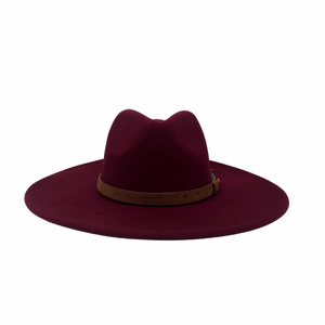 Open image in slideshow, Wide Brim Fedora (Wine)
