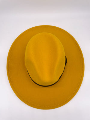 Standard Brim Fedora (Mustard Yellow)