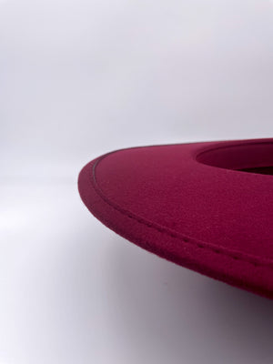 Wide Brim Fedora (Wine)