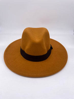 Open image in slideshow, Standard Brim Fedora (Camel)
