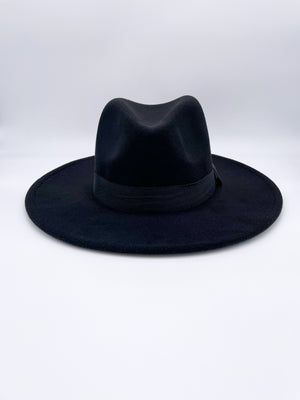 Open image in slideshow, Standard Brim Fedora (Black)
