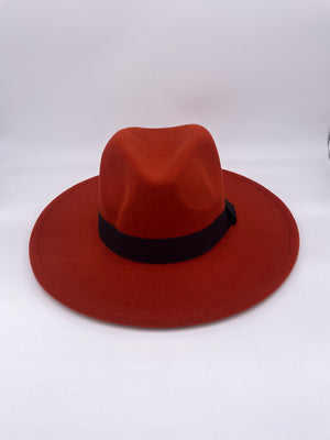 Open image in slideshow, Standard Brim Fedora (Rust)
