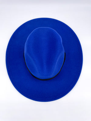 Standard Brim Fedora (Blueberry Blue)