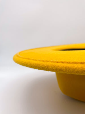 Standard Brim Fedora (Mustard Yellow)