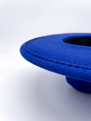 Standard Brim Fedora (Blueberry Blue)