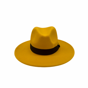 Standard Brim Fedora (Mustard Yellow)