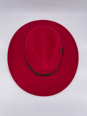 Standard Brim Fedora (Red)